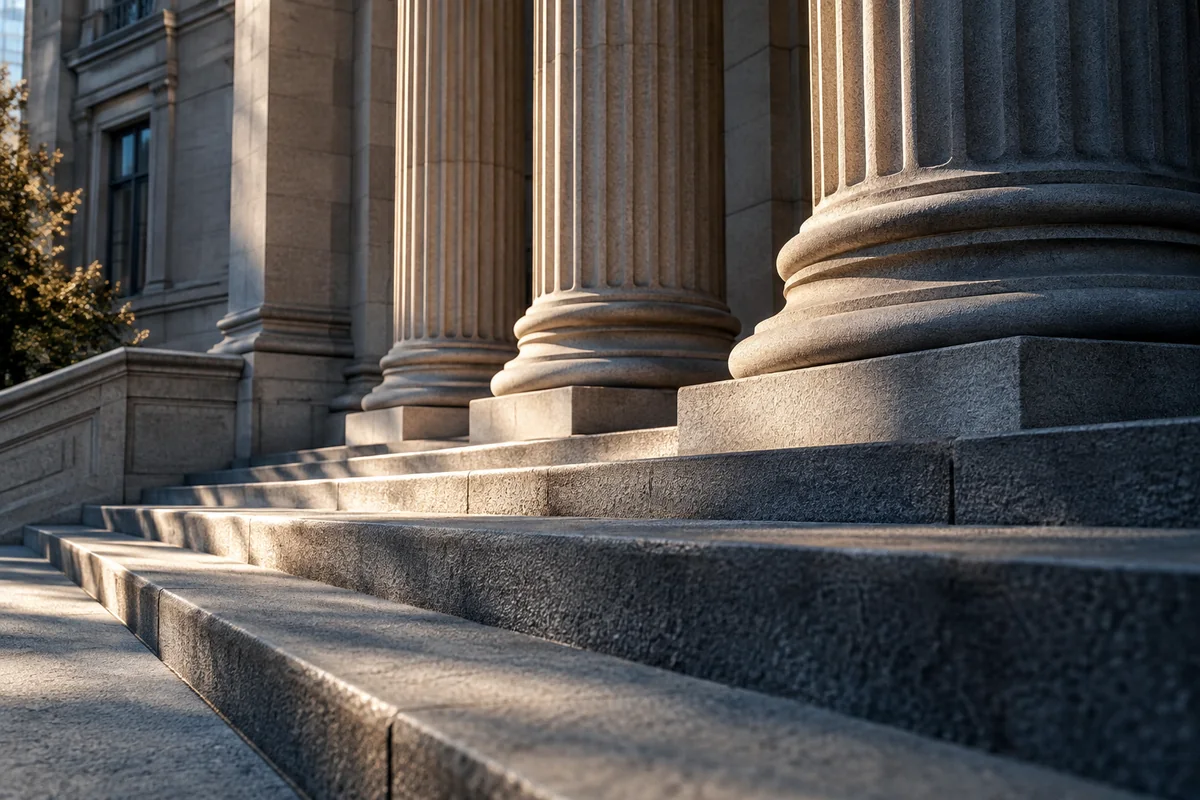 Courthouse columns and steps illustrating family law appeals